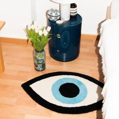 Teppich Vibe Eye 80x45cm Blau - SULA
