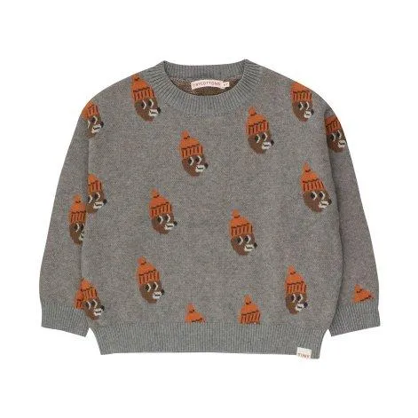 Sweater Bears Medium Grey Melange - tinycottons