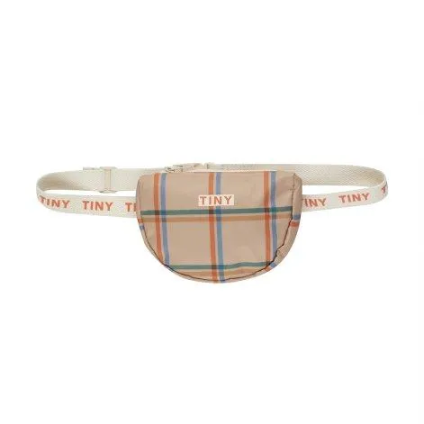 Fanny pack Check Almond - tinycottons