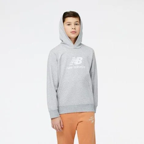 Hoodie Essentials Stacked Logo athletic grey - New Balance
