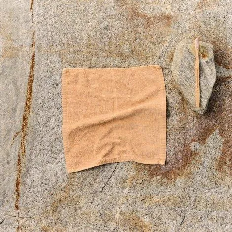 Gant de toilette Tilda Mineral 30x30 cm Abricot - lavie