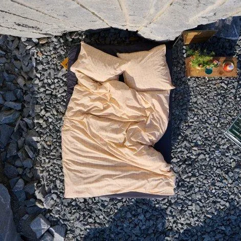 Paula comforter cover 160x210 cm Apricot, Grey - lavie