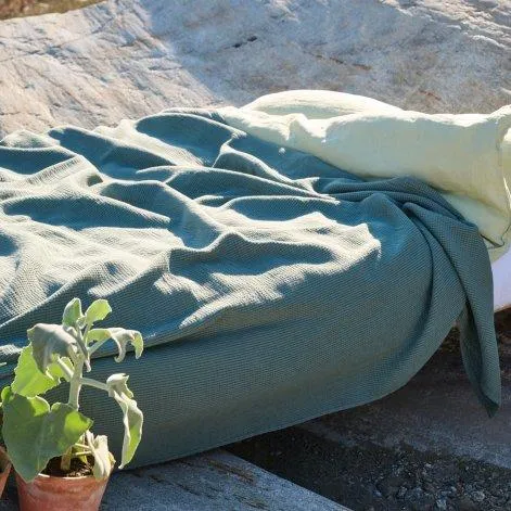 Joris bedspread 160x240 cm spruce green - lavie