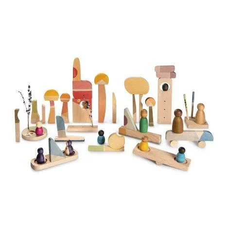 Holzspielset Happy Place Rainbow - Grapat