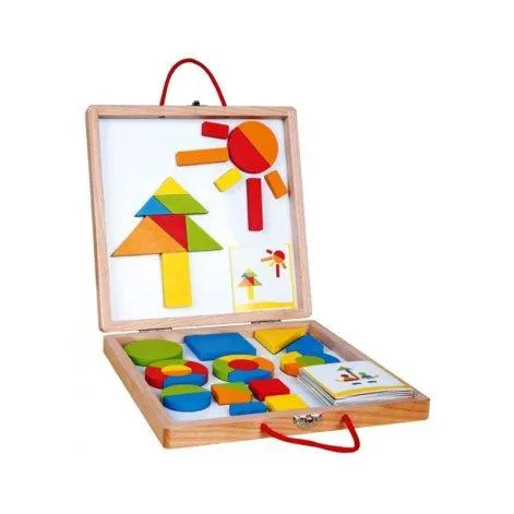 Spielba magnetic game with templates in box - Spielba