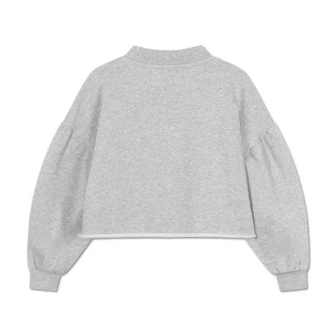 Sweater Crop Heart Light Mixed Grey - Repose AMS