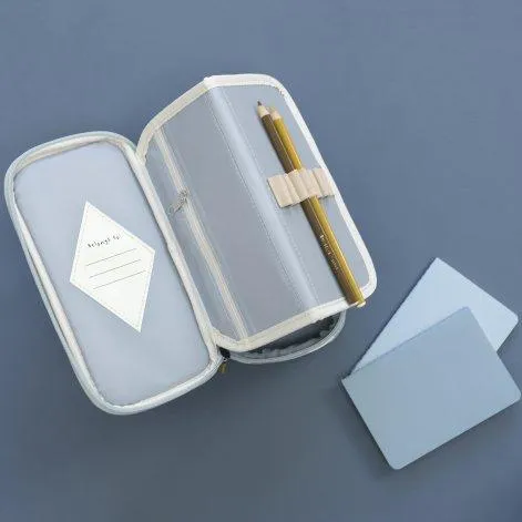 Pencil Case Cottage Blue Checks - Fabelab