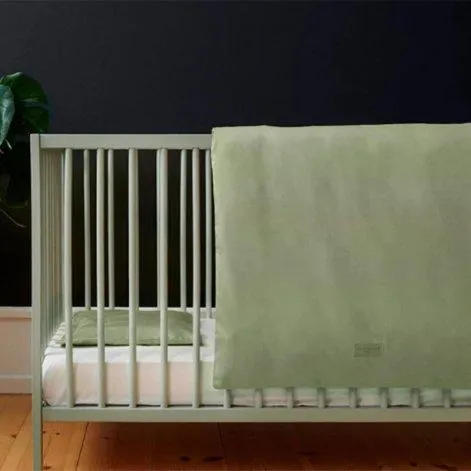 Parure de lit bébé Seagrass FR vert - Moonboon
