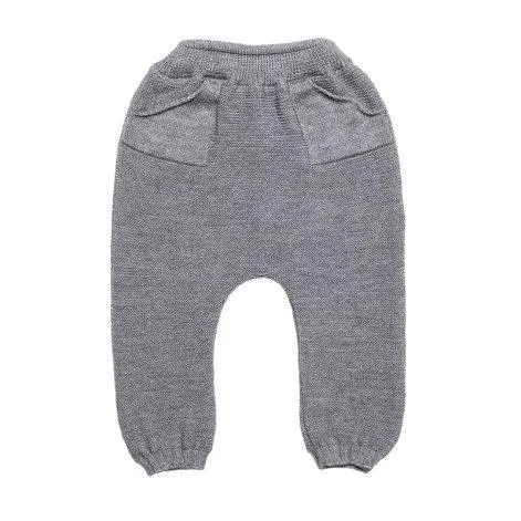 Baby pants with pockets gray mélange - frilo swissmade