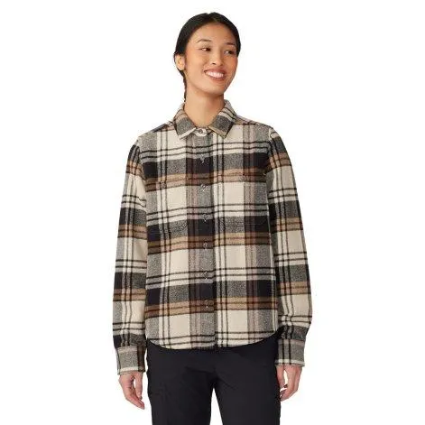 Chemise à manches longues Plusher oyster shell plaid print 289 - Mountain Hardwear