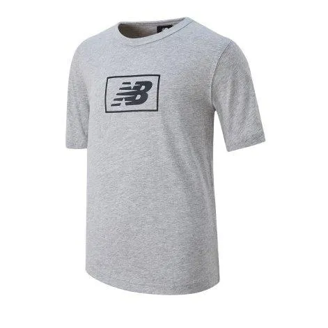 T-Shirt Essentials Logo athletic grey - New Balance