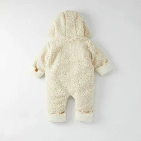 Baby-Anzug Teddy Off white - Cloby