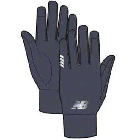 Handschuhe Fleece Onyx Grid deep grey - New Balance