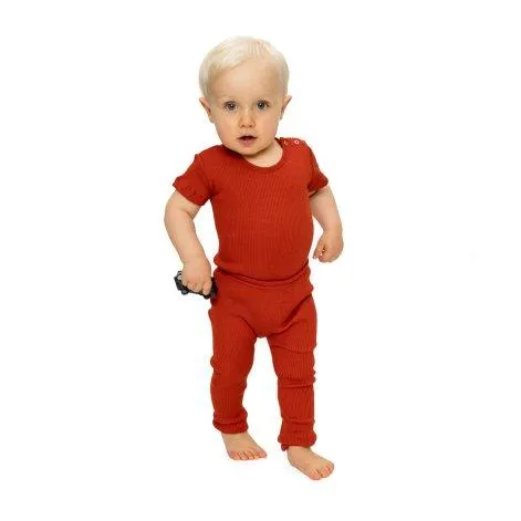 Body bébé Buddy soie Poppy Red - minimalisma