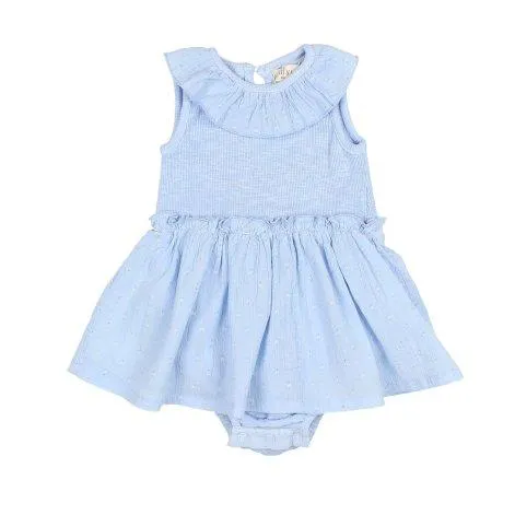 Baby Kleid Plumeti Placid Blue - Buho