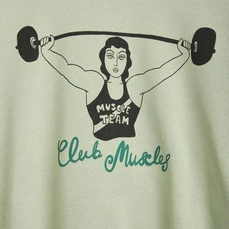 Sweatshirt Club Muscles Green - Mini Rodini