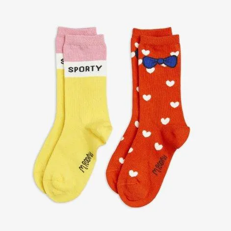 Set of 2 Sporty Multi socks - Mini Rodini