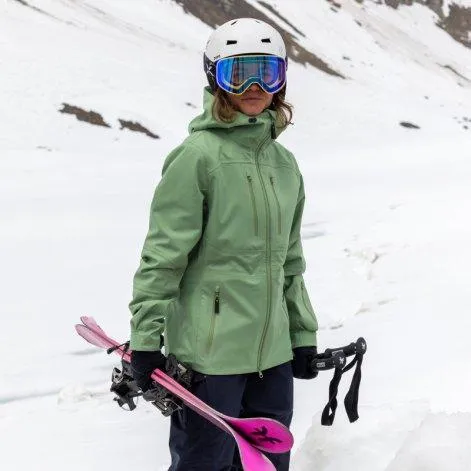 Veste de ski 3 couches pour femmes Hazel loden frost - rukka