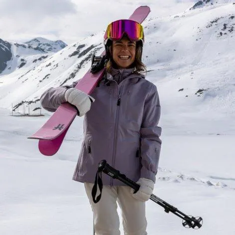 Damen Skijacke 3-Lagen Hazel lavender aura - rukka