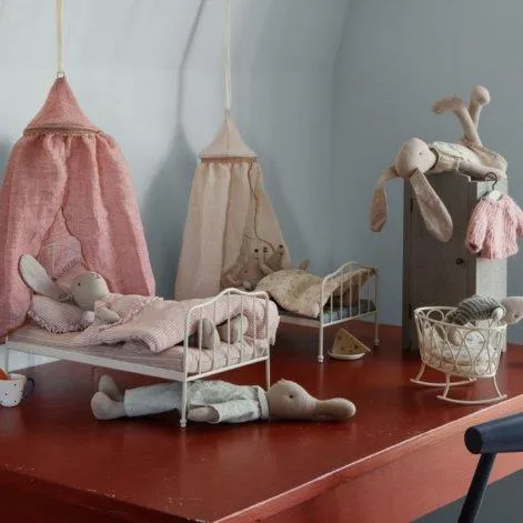 Ciel de lit pour maison de poupées Rose - Maileg