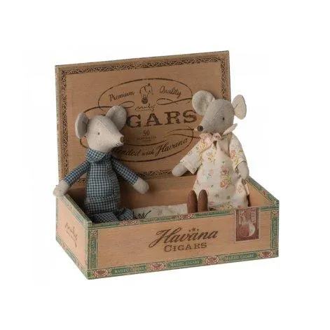 Grandma and grandpa mice in a box - Maileg