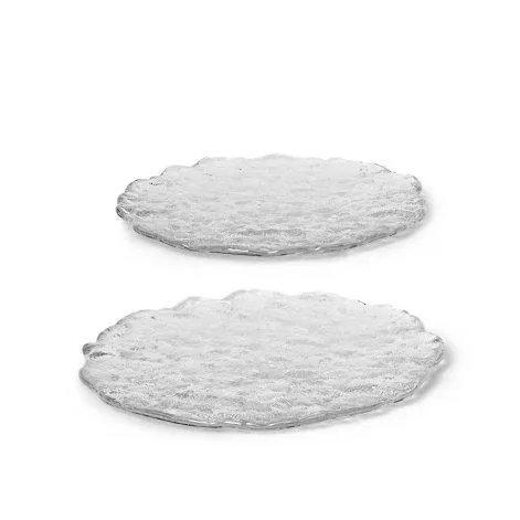 Coaster Momento Glass Stones Set of 2 Large Clear - ferm LIVING
