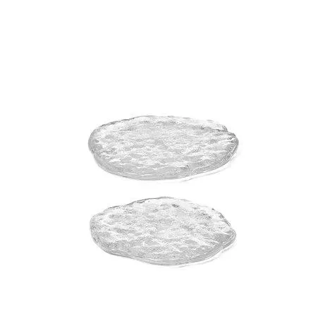 Coaster Momento Glass Stones Set of 2 Small Clear - ferm LIVING