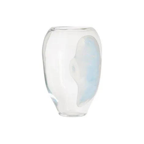 Jali large vase, light blue/transparent - OYOY