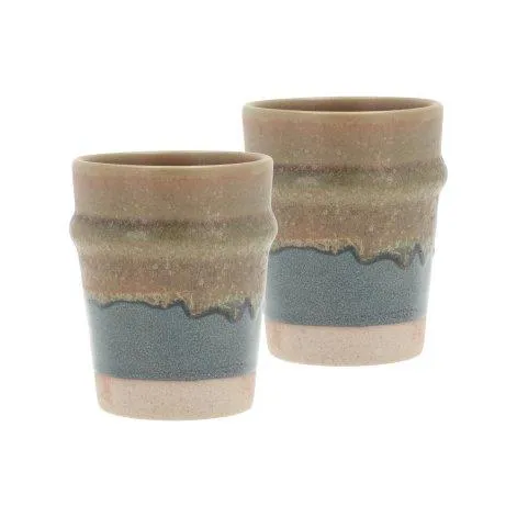 Coffee mug Evig, 2 pieces, Blue/Brown - Villa Collection