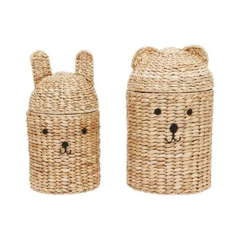 Bear & Rabbit toy basket set of 2 - OYOY