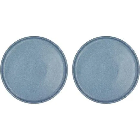 Assiette plate Fjord, 2 pièces, bleu - Villa Collection
