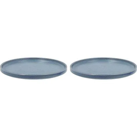 Fjord dinner plate, 2 pieces, blue - Villa Collection