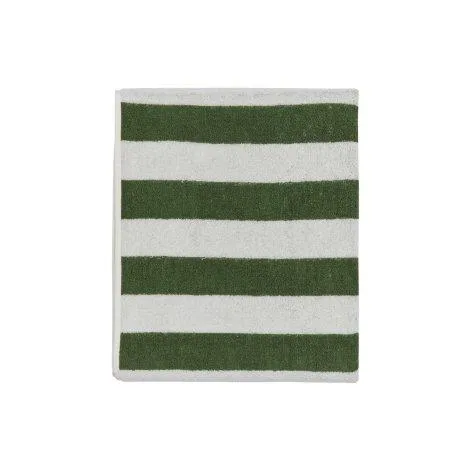 Raita shower towel, green / white - OYOY