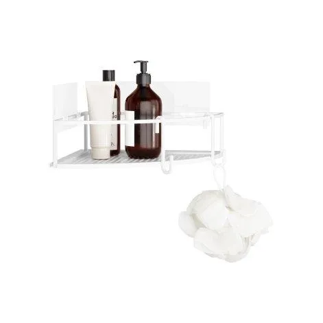 Corner shower tray Cubiko set of 2, White - Umbra