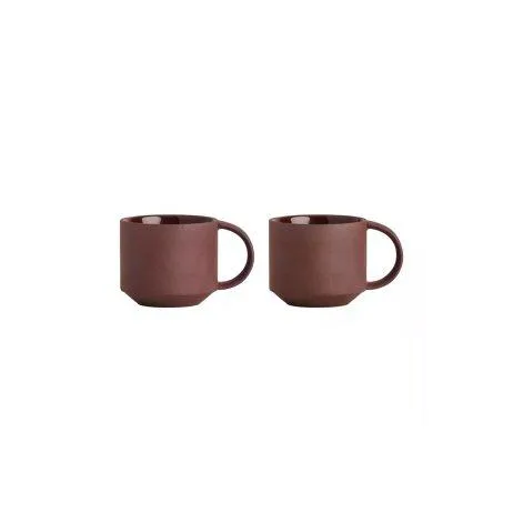 Kaffeetasse Yuka, 2 Stück, Terracotta - OYOY