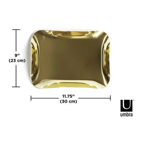 Umbra Serving Plate Wave, Gold - Umbra