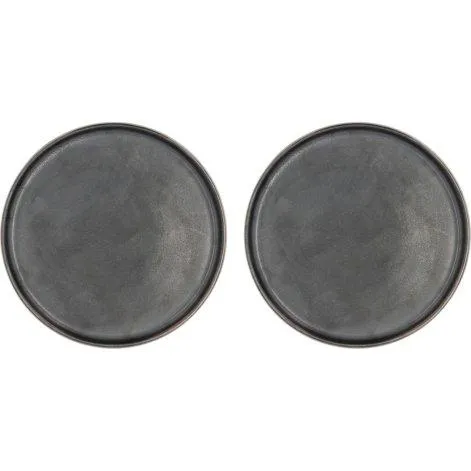 Dinner plate Fjord, 2 pieces, Black - Villa Collection