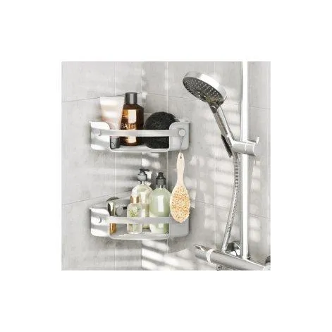 Bathroom utensil holder Flex Adhesive for corners, Gray - Umbra