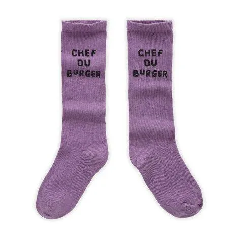 Socken Chef Du Burger Purple - Sproet & Sprout