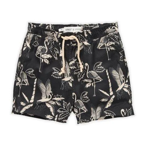 Swim shorts Tropical Print Black - Sproet & Sprout