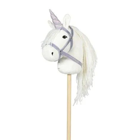 Unicorn horn and halter for hobby horses Purple glitter - by ASTRUP