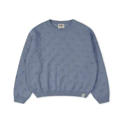 Popcorn Dove Blue sweater - MATONA