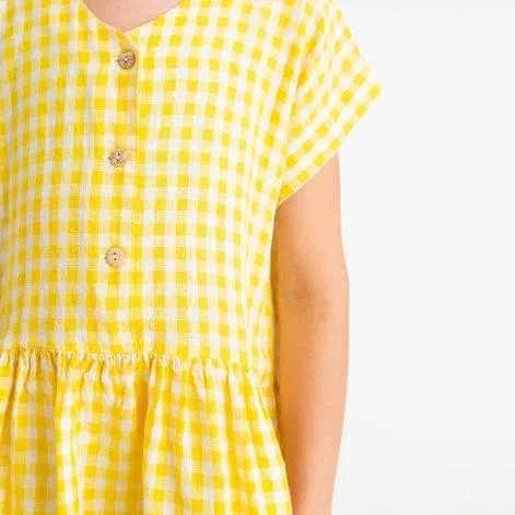 Kleid Simple Yellow Gingham - MATONA