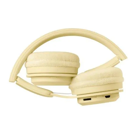Kabelloser Bluetooth-Kopfhörer für Kinder Yellow Pastel - Lalarma Copenhagen