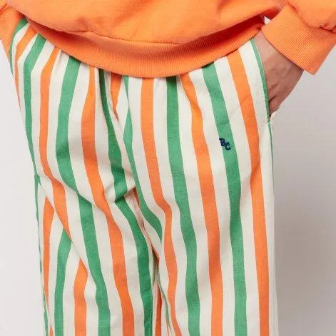 Vertical Stripes woven trousers - Bobo Choses
