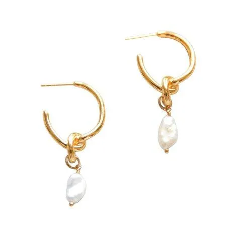 Knott Perla gold stud earrings - Claudia Nabholz