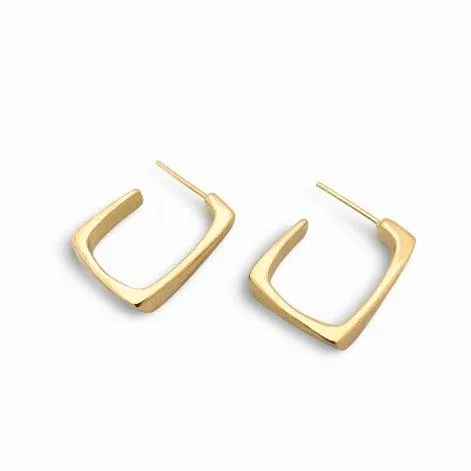 Gold stud earrings Edge - Claudia Nabholz