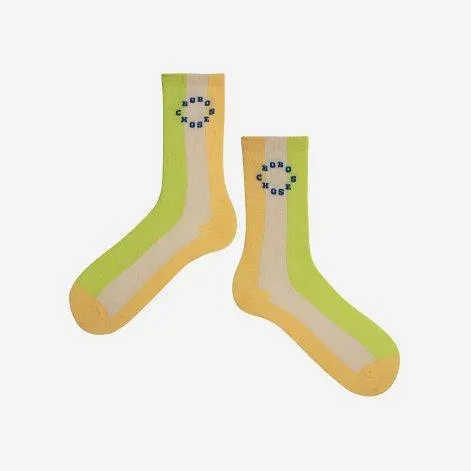 Chaussettes Vertical Striped Yellow - Bobo Choses