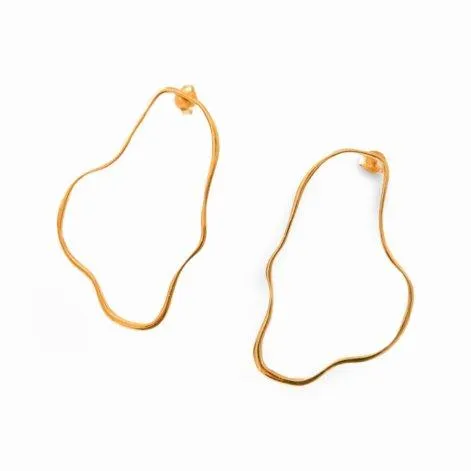 Stud earrings Organic gold - Claudia Nabholz