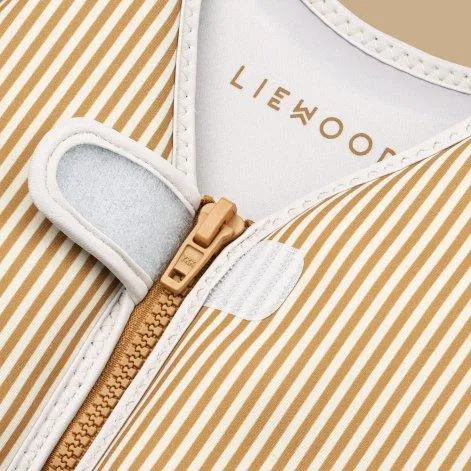 Life jacket Dove Stripe: Sandy - golden caramel - LIEWOOD